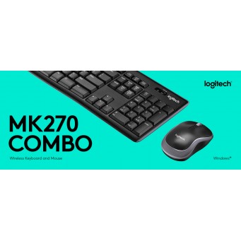 Tastiera e mouse wireless Logitech MK270